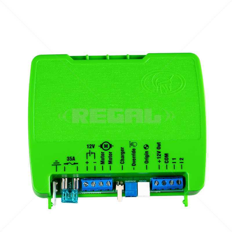 Green Centurion Regal gate motor control card with wiring terminals